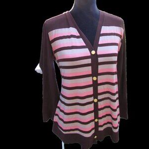 Womens Multicolor Cardigan